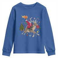 Funny Santa Headless Horseman Youth Sweatshirt Christmas Halloween Gift - Wonder Print Shop