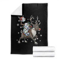 Funny Snowman Headless Horseman Throw Blanket Christmas Halloween Gift - Wonder Print Shop