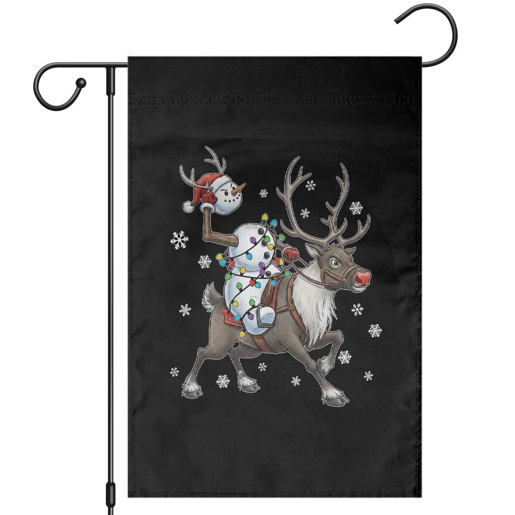 Funny Snowman Headless Horseman Garden Flag Christmas Halloween Gift - Wonder Print Shop