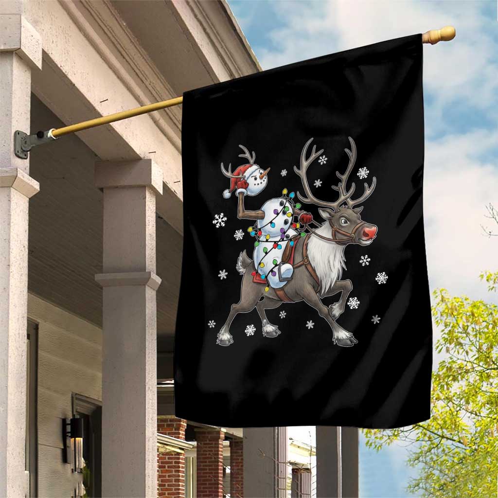 Funny Snowman Headless Horseman Garden Flag Christmas Halloween Gift - Wonder Print Shop