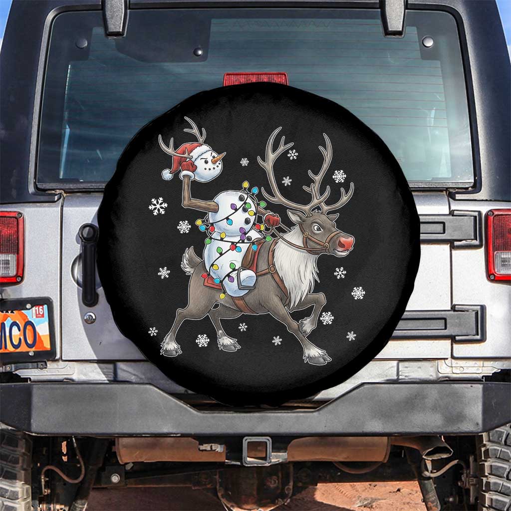 Funny Snowman Headless Horseman Spare Tire Cover Christmas Halloween Gift - Wonder Print Shop