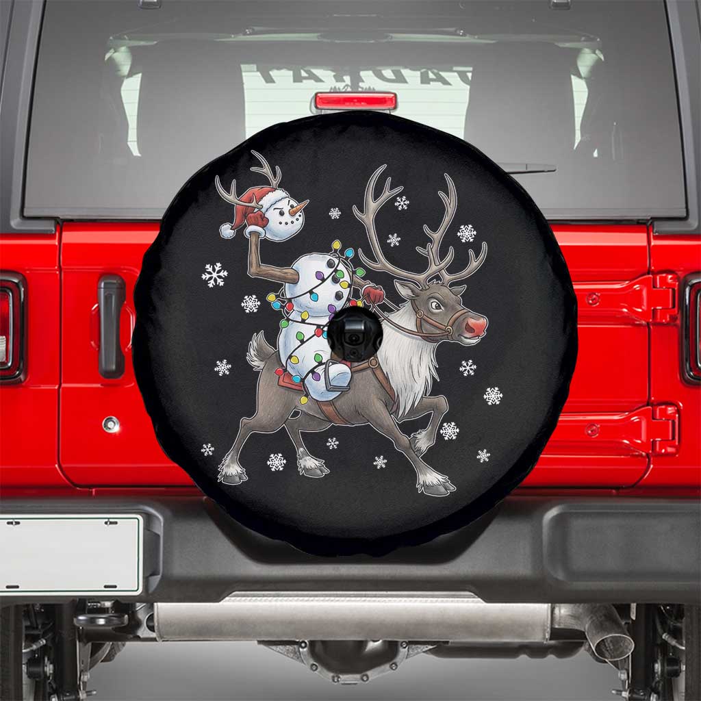 Funny Snowman Headless Horseman Spare Tire Cover Christmas Halloween Gift - Wonder Print Shop