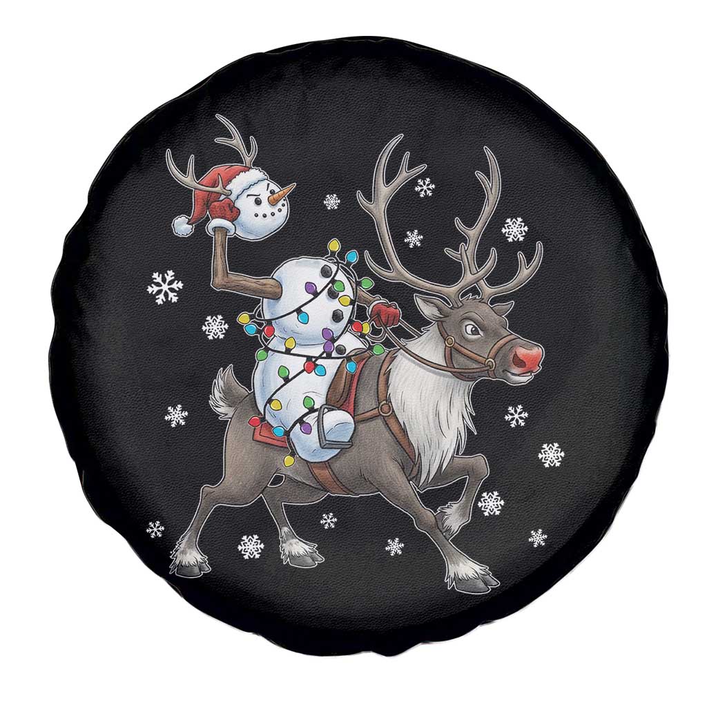 Funny Snowman Headless Horseman Spare Tire Cover Christmas Halloween Gift - Wonder Print Shop
