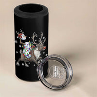Funny Snowman Headless Horseman 4 in 1 Can Cooler Tumbler Christmas Halloween Gift