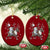 Funny Snowman Headless Horseman Ceramic Ornament Xmas Halloween Gift - Wonder Print Shop
