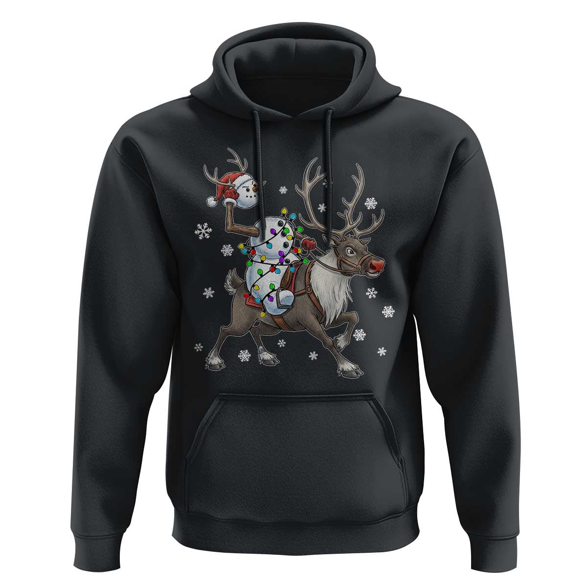 Funny Snowman Headless Horseman Hoodie Christmas Halloween Gift - Wonder Print Shop