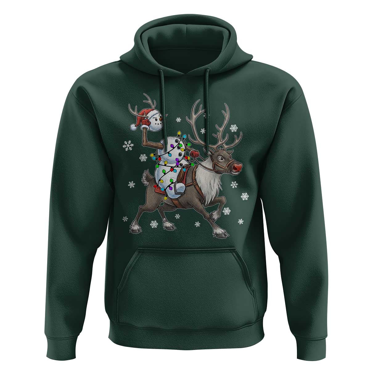 Funny Snowman Headless Horseman Hoodie Christmas Halloween Gift - Wonder Print Shop