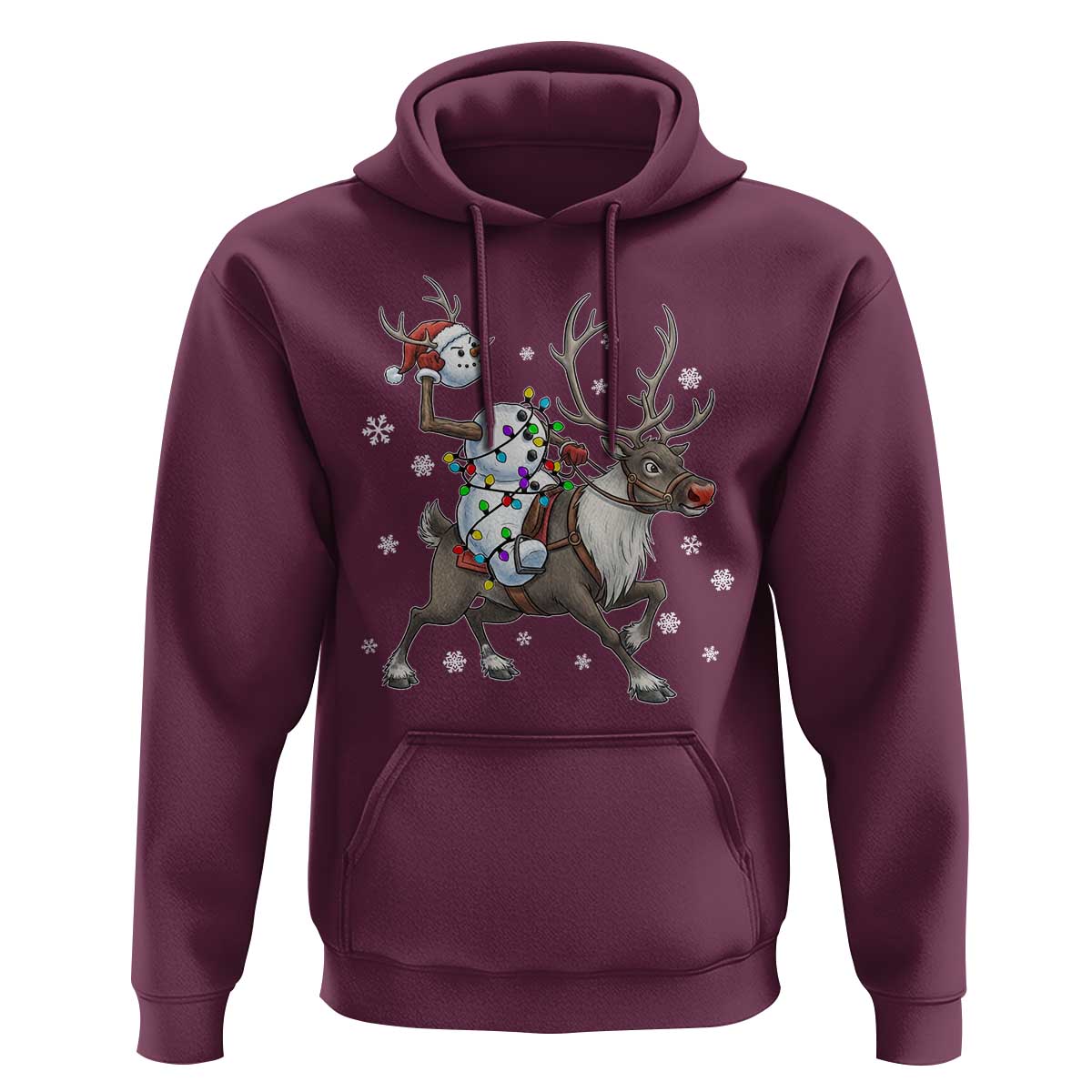 Funny Snowman Headless Horseman Hoodie Christmas Halloween Gift - Wonder Print Shop