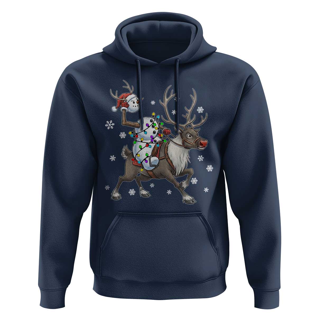 Funny Snowman Headless Horseman Hoodie Christmas Halloween Gift - Wonder Print Shop