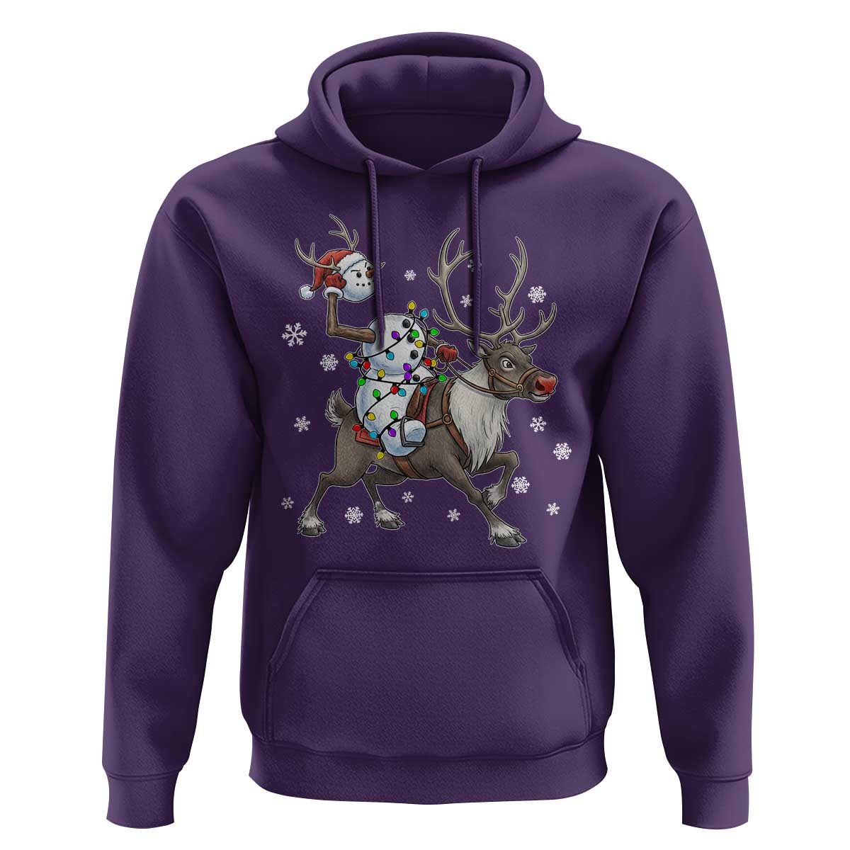 Funny Snowman Headless Horseman Hoodie Christmas Halloween Gift - Wonder Print Shop