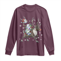 Funny Snowman Headless Horseman Long Sleeve Shirt Christmas Halloween Gift - Wonder Print Shop