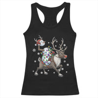 Funny Snowman Headless Horseman Racerback Tank Top Christmas Halloween Gift - Wonder Print Shop