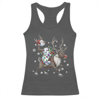 Funny Snowman Headless Horseman Racerback Tank Top Christmas Halloween Gift - Wonder Print Shop