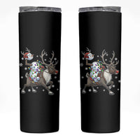 Funny Snowman Headless Horseman Skinny Tumbler Christmas Halloween Gift