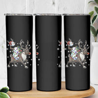 Funny Snowman Headless Horseman Skinny Tumbler Christmas Halloween Gift