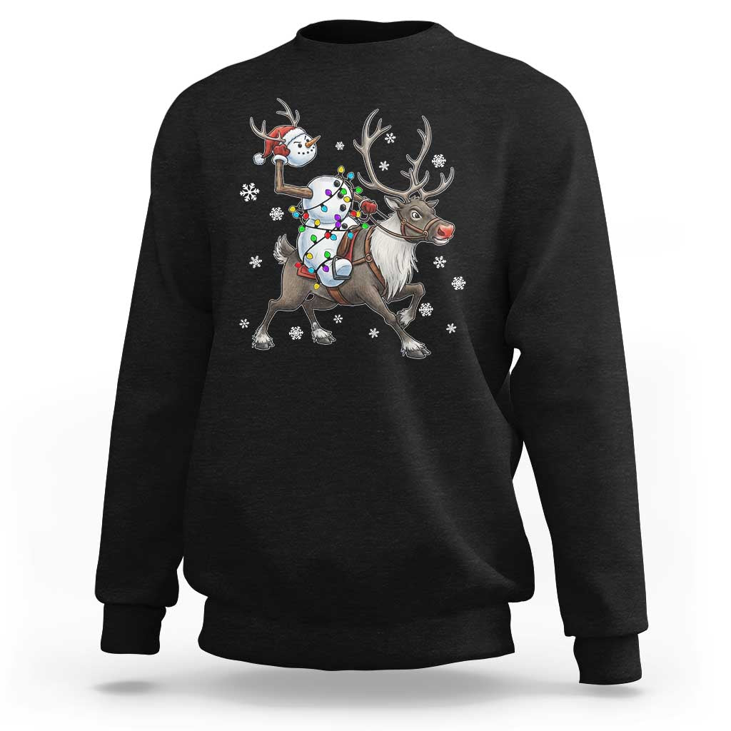 Funny Snowman Headless Horseman Sweatshirt Christmas Halloween Gift - Wonder Print Shop