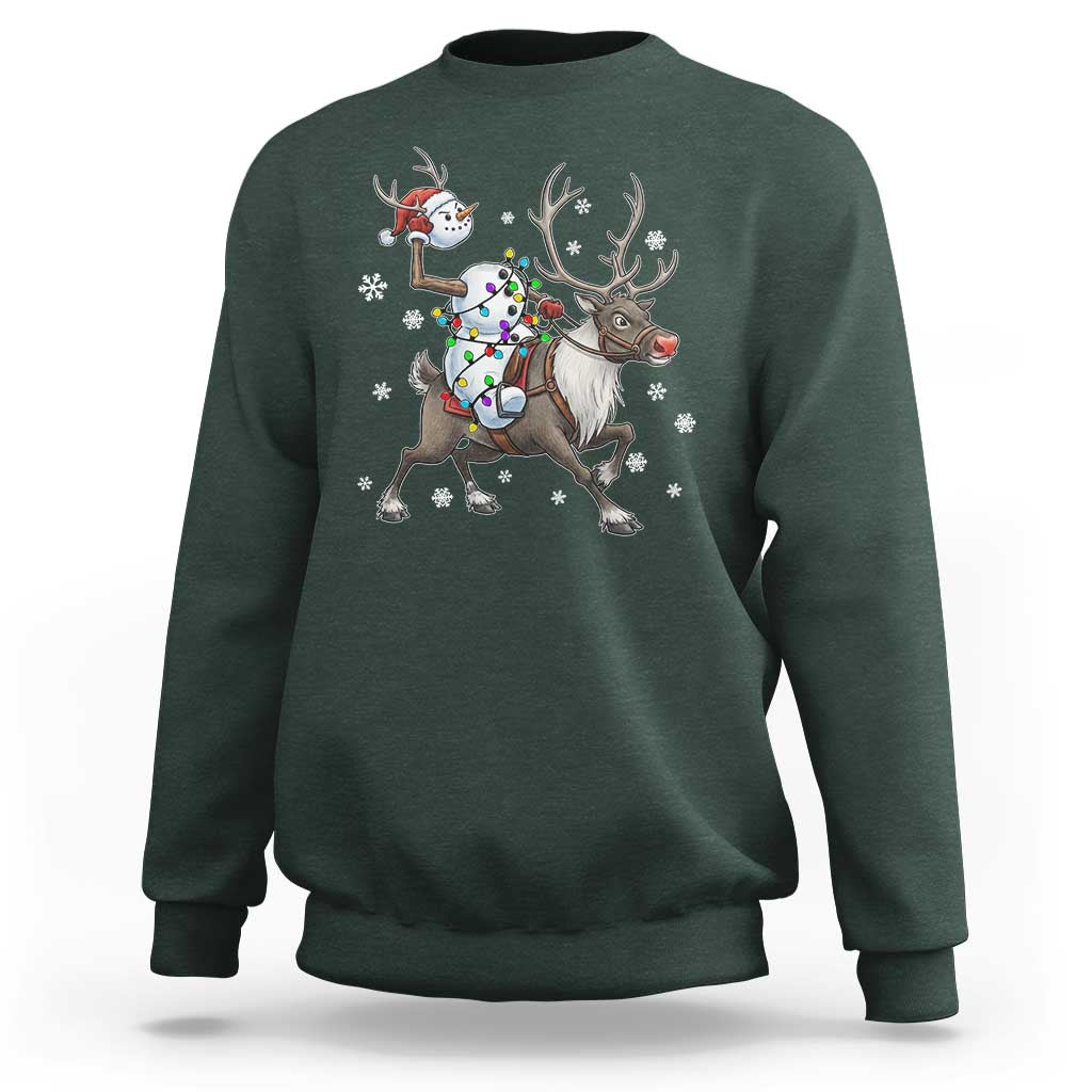 Funny Snowman Headless Horseman Sweatshirt Christmas Halloween Gift - Wonder Print Shop
