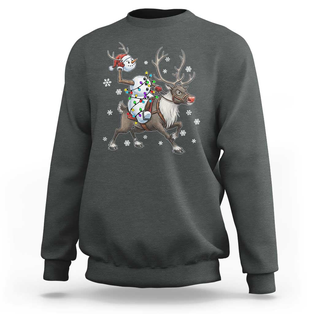 Funny Snowman Headless Horseman Sweatshirt Christmas Halloween Gift - Wonder Print Shop