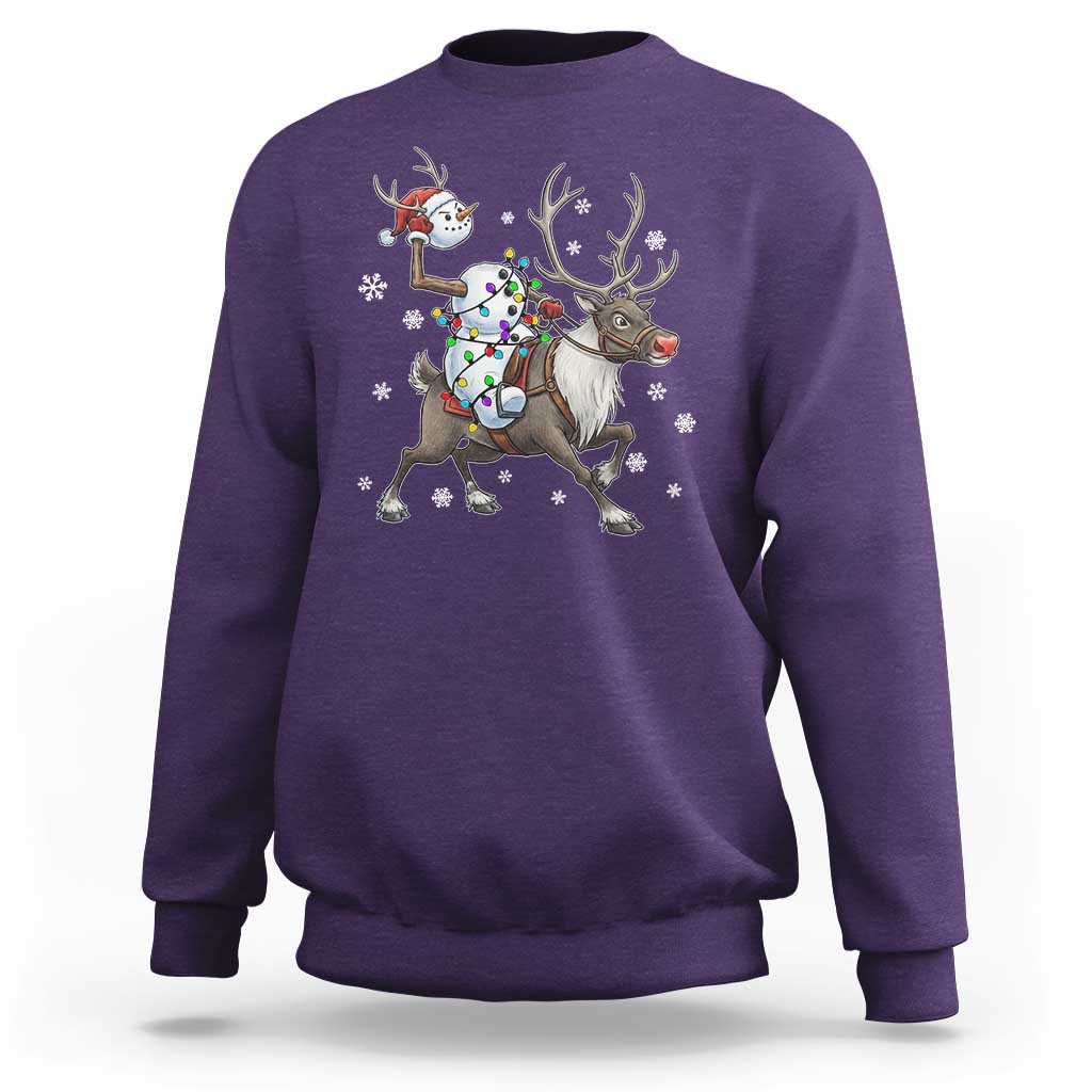 Funny Snowman Headless Horseman Sweatshirt Christmas Halloween Gift - Wonder Print Shop