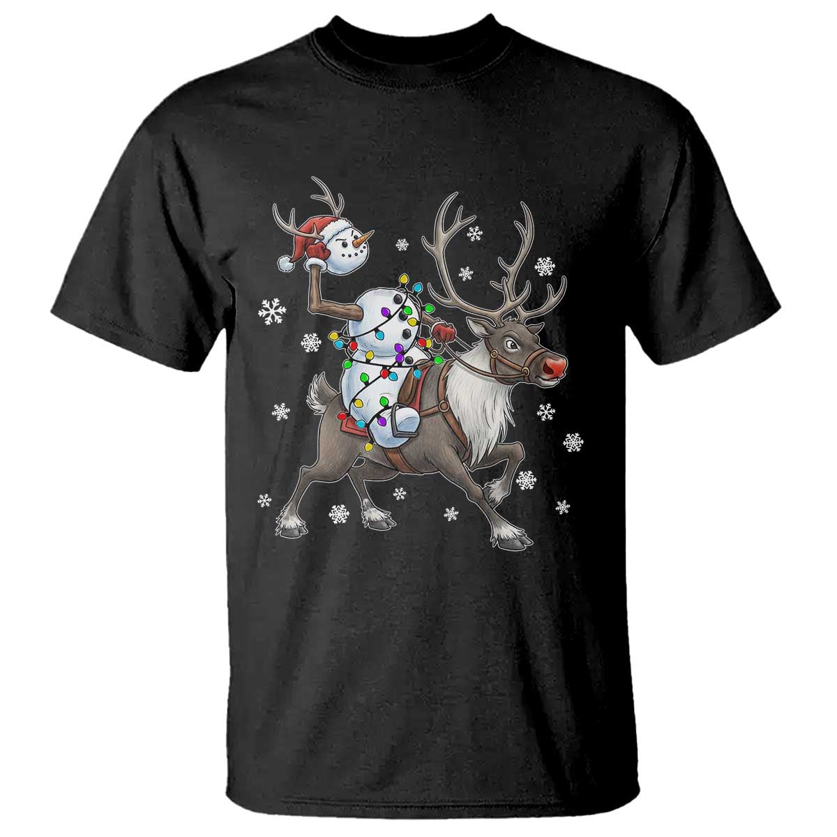 Funny Snowman Headless Horseman T Shirt Christmas Halloween Gift - Wonder Print Shop