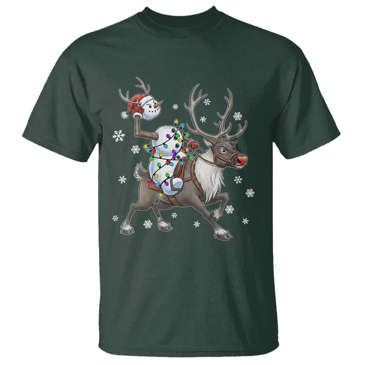 Funny Snowman Headless Horseman T Shirt Christmas Halloween Gift - Wonder Print Shop