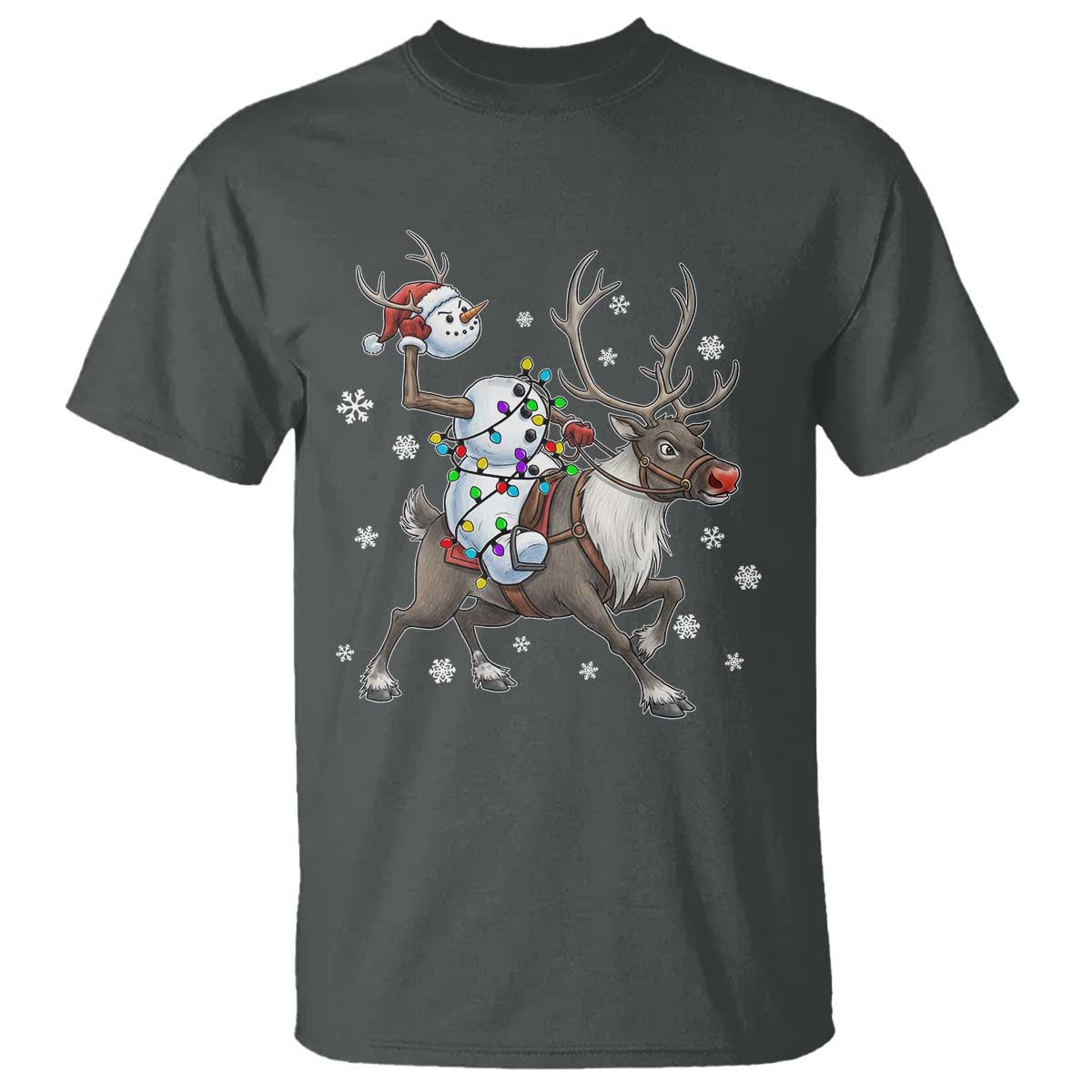 Funny Snowman Headless Horseman T Shirt Christmas Halloween Gift - Wonder Print Shop