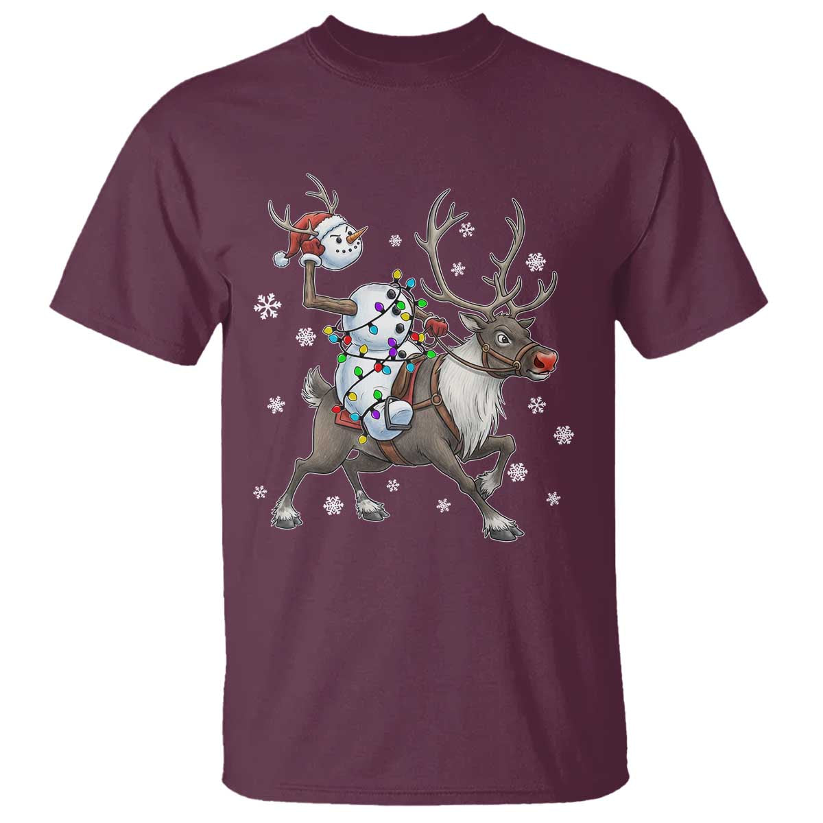 Funny Snowman Headless Horseman T Shirt Christmas Halloween Gift - Wonder Print Shop