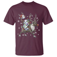 Funny Snowman Headless Horseman T Shirt Christmas Halloween Gift - Wonder Print Shop