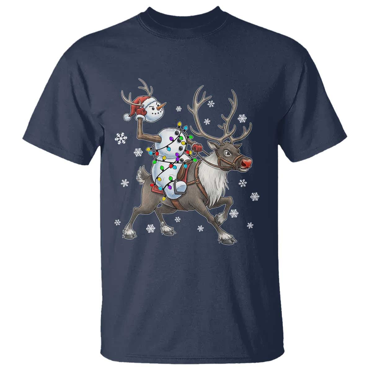 Funny Snowman Headless Horseman T Shirt Christmas Halloween Gift - Wonder Print Shop