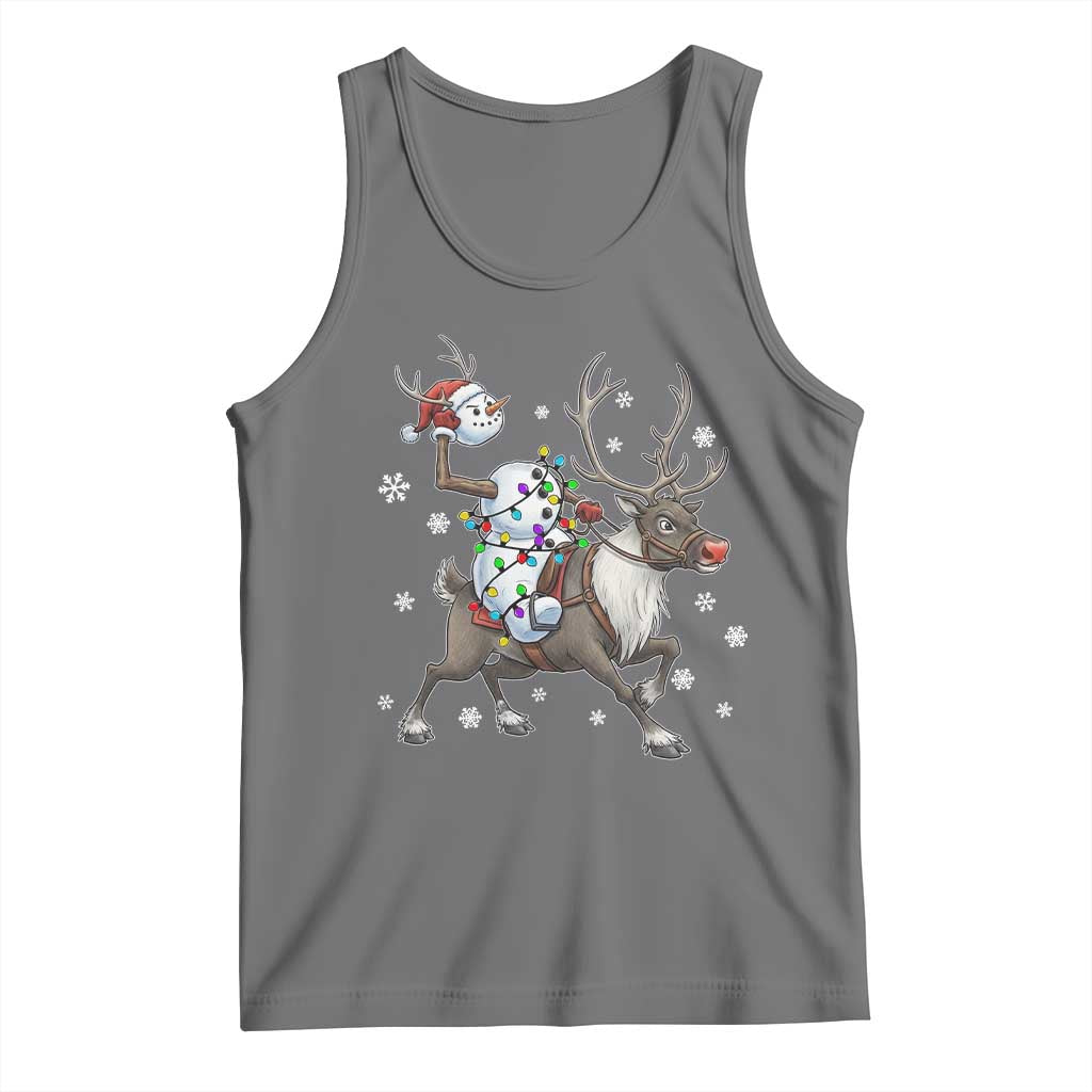 Funny Snowman Headless Horseman Tank Top Christmas Halloween Gift - Wonder Print Shop