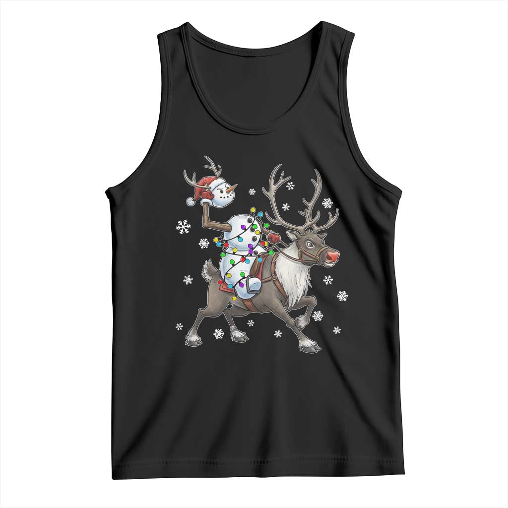 Funny Snowman Headless Horseman Tank Top Christmas Halloween Gift - Wonder Print Shop