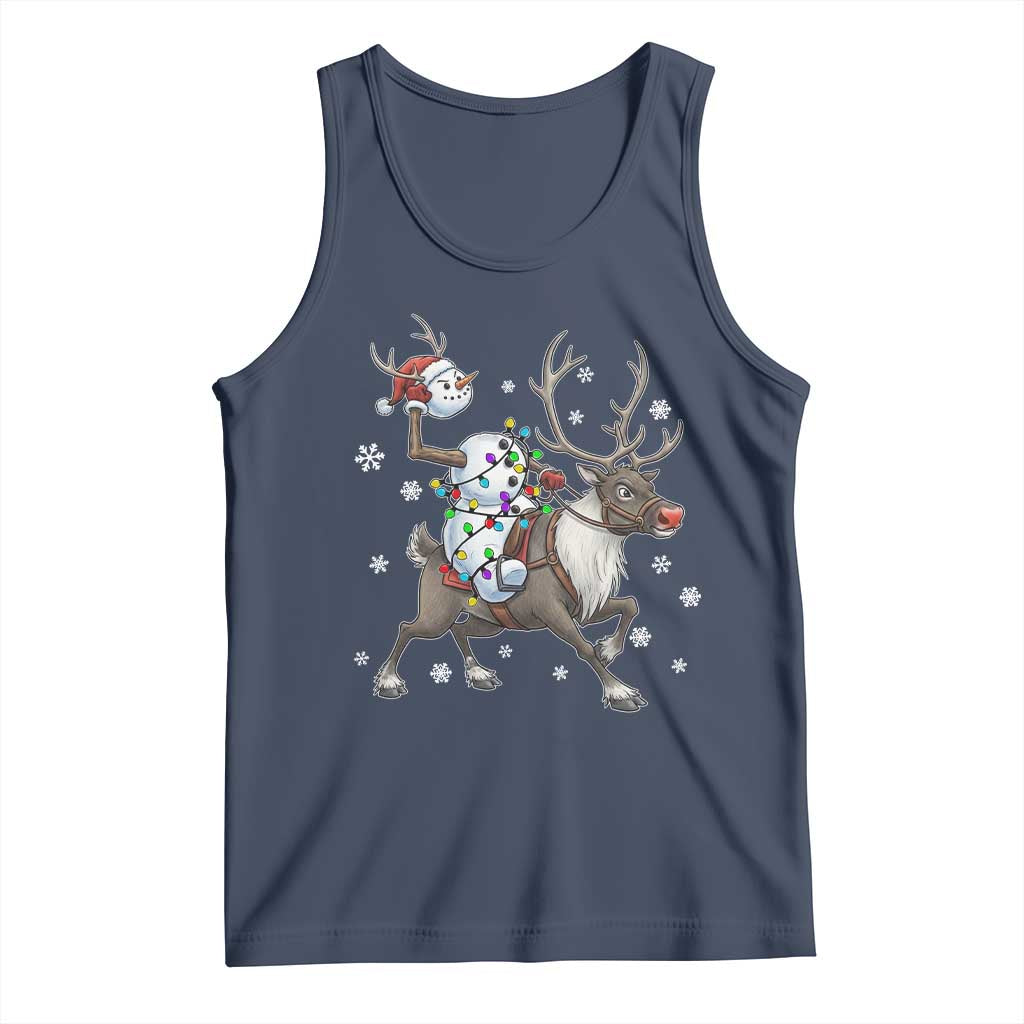 Funny Snowman Headless Horseman Tank Top Christmas Halloween Gift - Wonder Print Shop