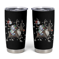 Funny Snowman Headless Horseman Tumbler Cup Christmas Halloween Gift