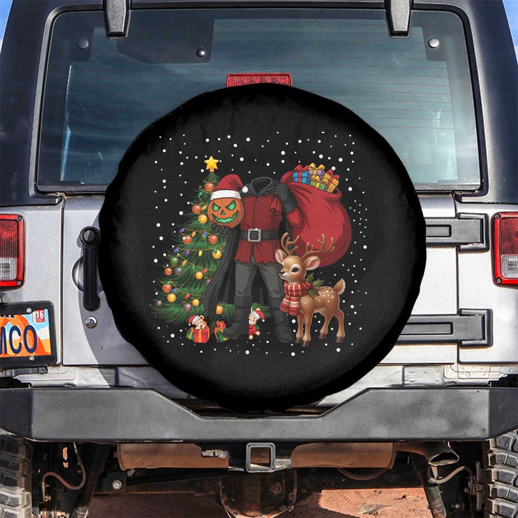 Headless Horseman Santa Spare Tire Cover Funny Christmas Mashup Gift - Wonder Print Shop