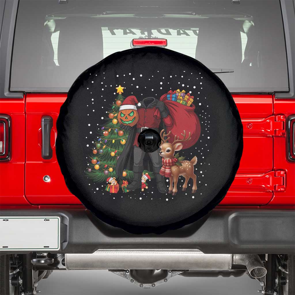 Headless Horseman Santa Spare Tire Cover Funny Christmas Mashup Gift - Wonder Print Shop