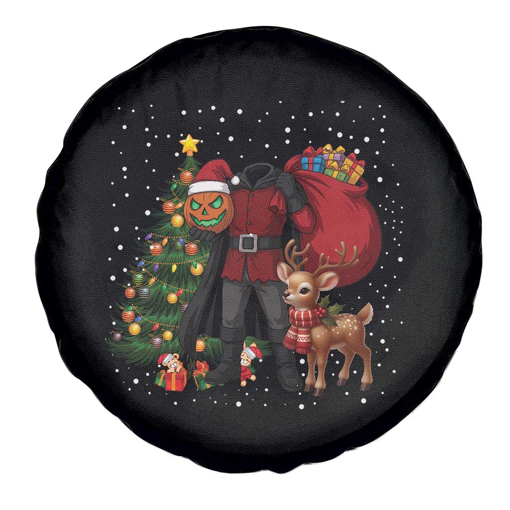 Headless Horseman Santa Spare Tire Cover Funny Christmas Mashup Gift - Wonder Print Shop