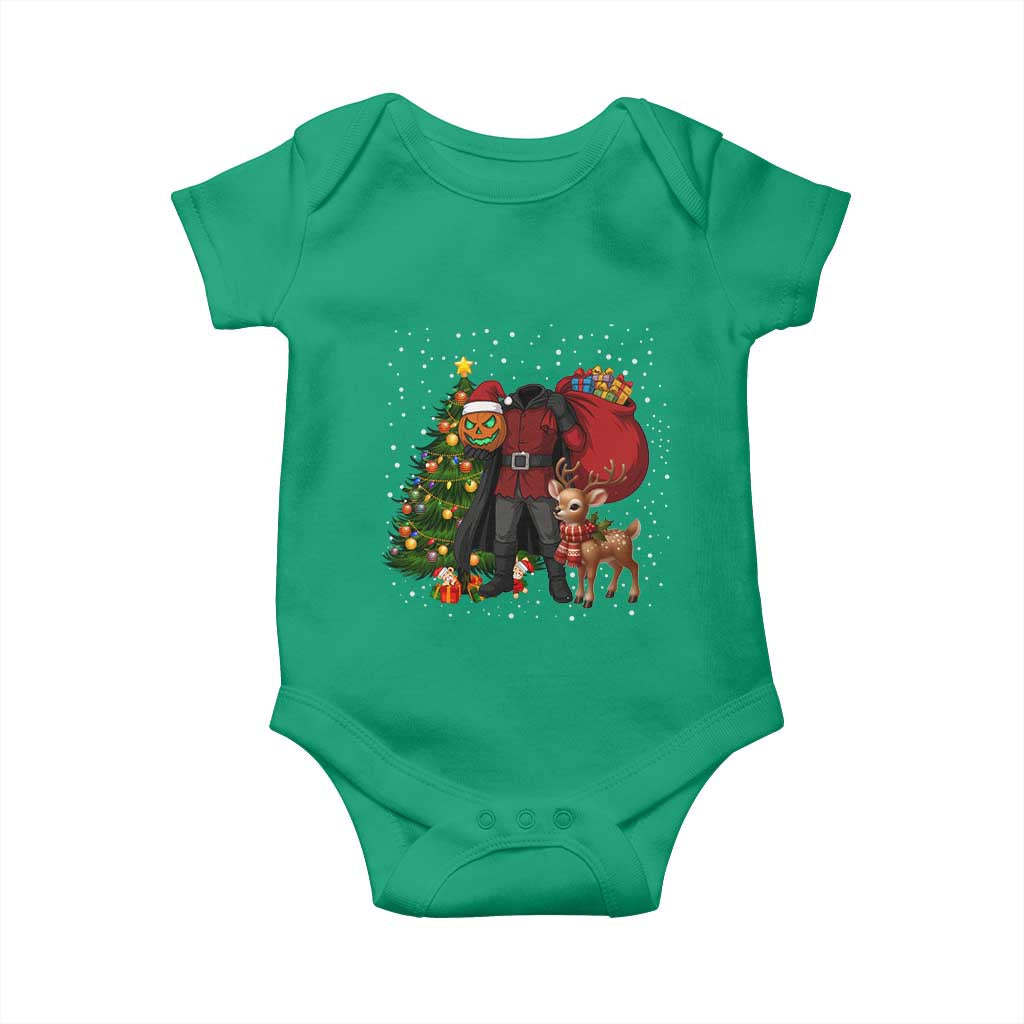 Headless Horseman Santa Baby Onesie Funny Christmas Mashup Gift - Wonder Print Shop