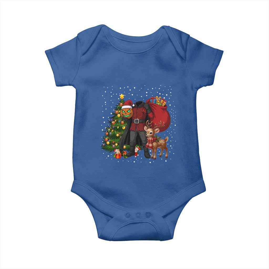 Headless Horseman Santa Baby Onesie Funny Christmas Mashup Gift - Wonder Print Shop