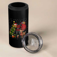 Headless Horseman Santa 4 in 1 Can Cooler Tumbler Funny Christmas Mashup Gift