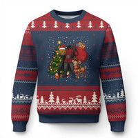 Headless Horseman Santa Ugly Christmas Sweater Funny Christmas Mashup Gift - Wonder Print Shop