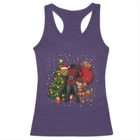 Headless Horseman Santa Racerback Tank Top Funny Christmas Mashup Gift - Wonder Print Shop