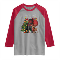 Headless Horseman Santa Raglan Shirt Funny Christmas Mashup Gift - Wonder Print Shop