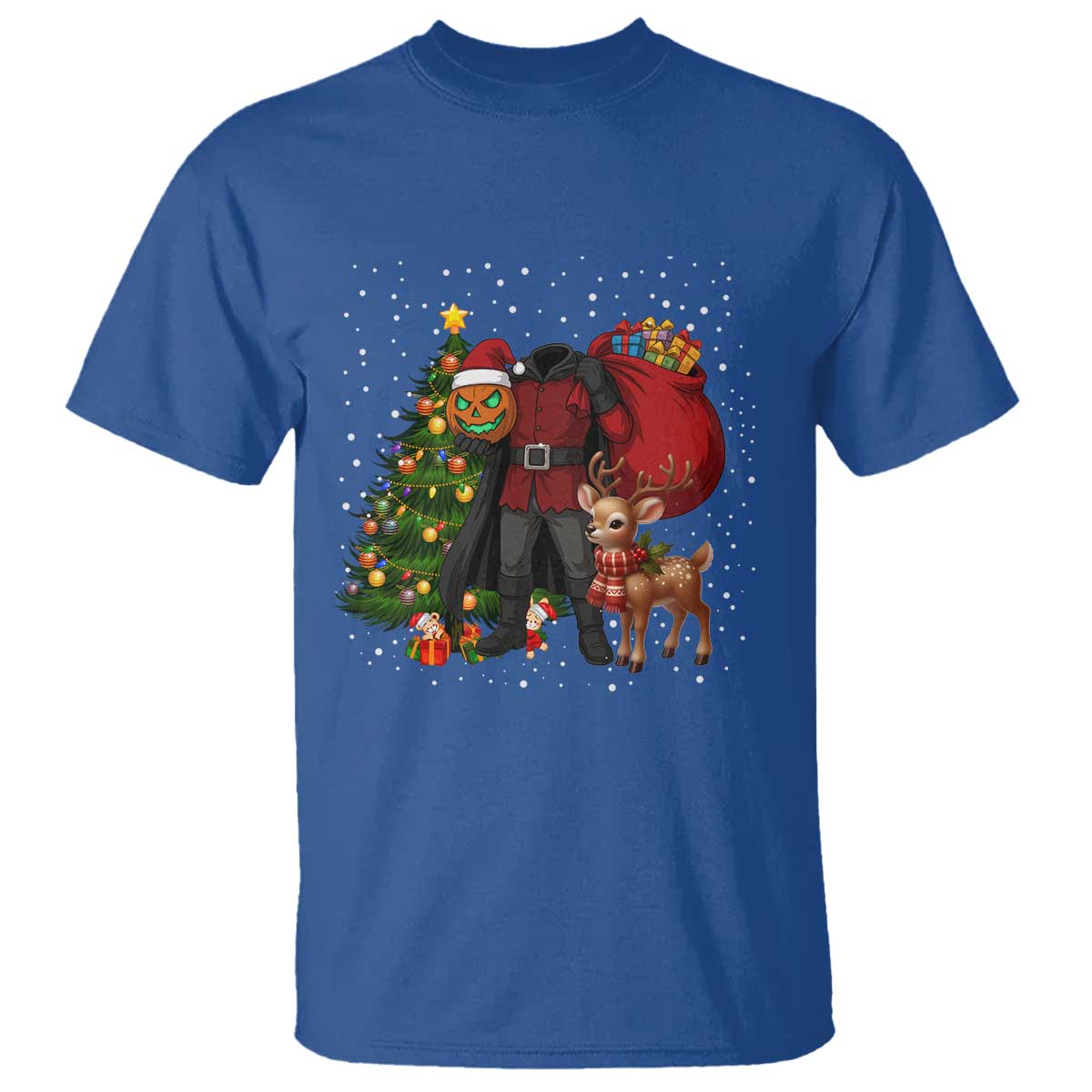 Headless Horseman Santa T Shirt Funny Christmas Mashup Gift - Wonder Print Shop