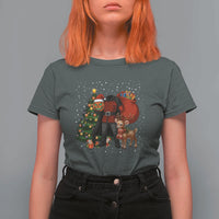 Headless Horseman Santa T Shirt For Women Funny Christmas Mashup Gift - Wonder Print Shop