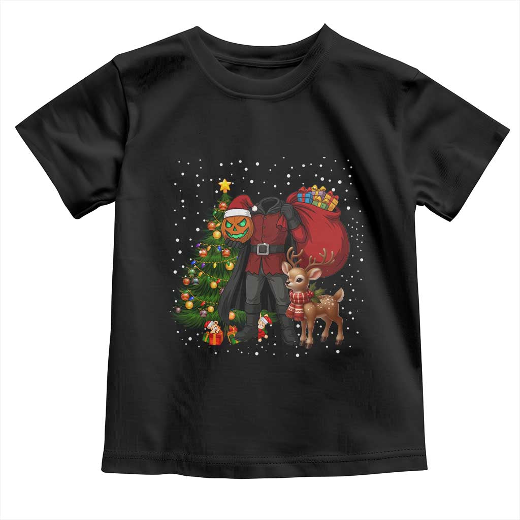 Headless Horseman Santa Toddler T Shirt Funny Christmas Mashup Gift - Wonder Print Shop
