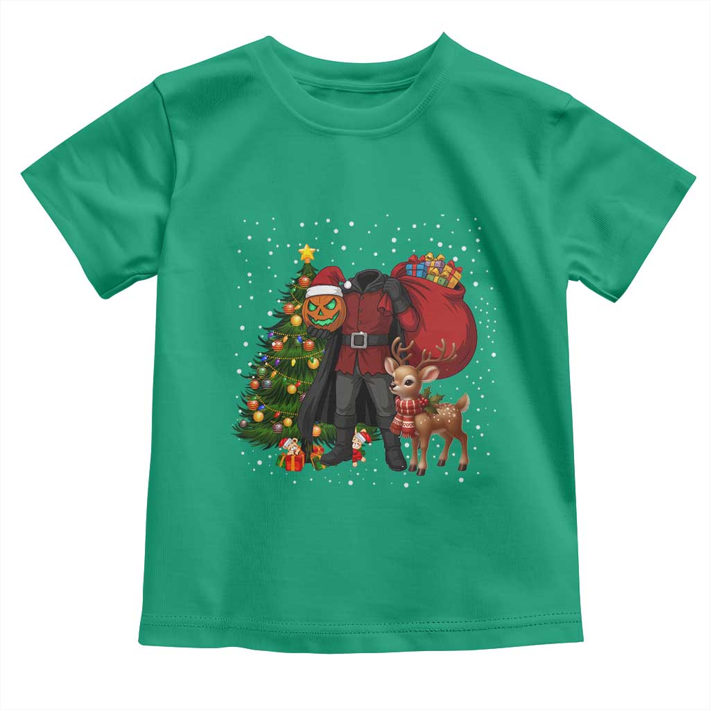 Headless Horseman Santa Toddler T Shirt Funny Christmas Mashup Gift - Wonder Print Shop