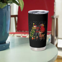Headless Horseman Santa Tumbler Cup Funny Christmas Mashup Gift