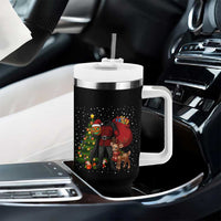 Headless Horseman Santa Tumbler With Handle Funny Christmas Mashup Gift