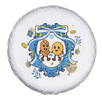 Funny Hanukkah Spare Tire Cover Challah And Latke Cute Food Lover Gift - Wonder Print Shop