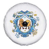 Funny Hanukkah Spare Tire Cover Challah And Latke Cute Food Lover Gift - Wonder Print Shop